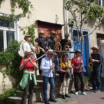 eine Holzbläserband beim Musizieren