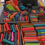 bunte Ledertäschchen
