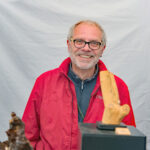 Manfred Stroh an seinem Stand